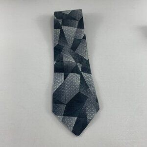 Puritan Black / Grey Abstract Men's Tie 4" x 61"